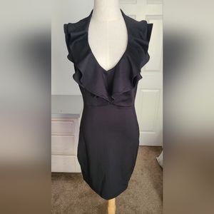 Halter Ruffle neck Dress